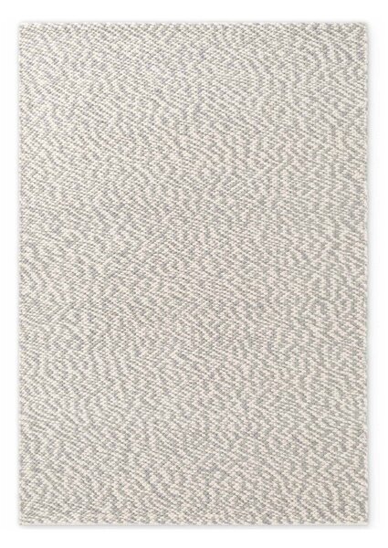 Covor gri deschis/crem țesut manual din lână 140x200 cm Lyon Beans – Elle Decoration