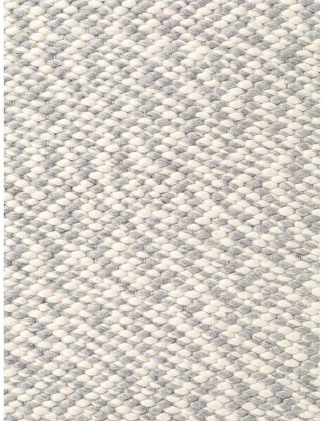 Covor gri deschis/crem țesut manual din lână 140x200 cm Lyon Beans – Elle Decoration