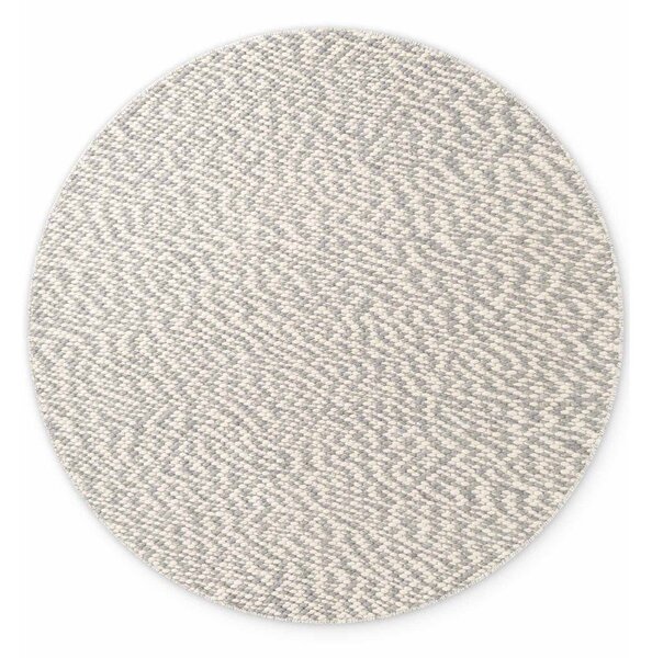 Covor gri deschis/crem țesut manual rotund din lână ø 160 cm Lyon Beans – Elle Decoration