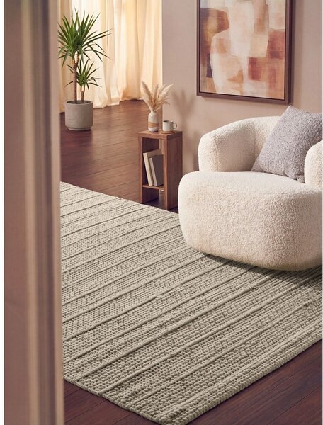 Covor crem țesut manual din lână 120x170 cm Camden Parker – Ted Baker