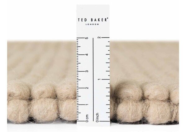 Covor bej țesut manual din lână 120x170 cm Richmond Diana – Ted Baker