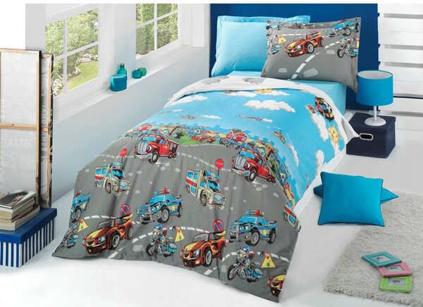 Lenjerie de pat copii - City Cars