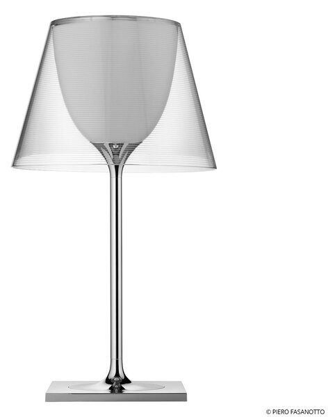 FLOS KTribe T1 lampă de masă, sticlă transparentă, reglabil, Transparent, Camera de zi / sufragerie, Sticlă, Design