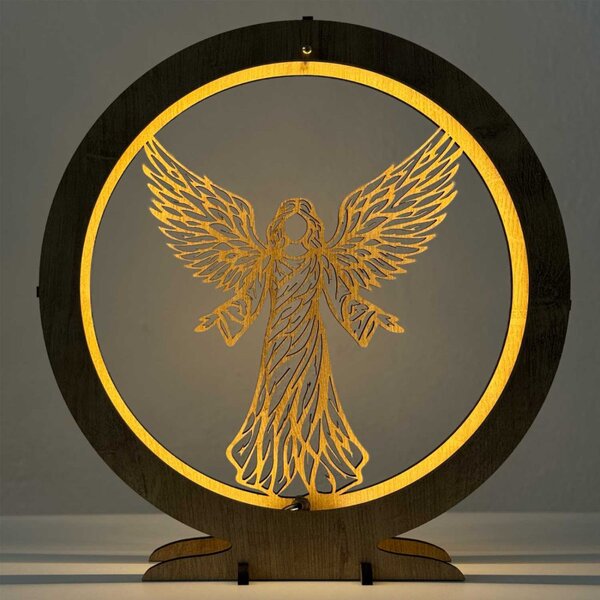 Lampă LED Înger de Lumină – Decorațiune modernă cu iluminare din spate | RAFAELL