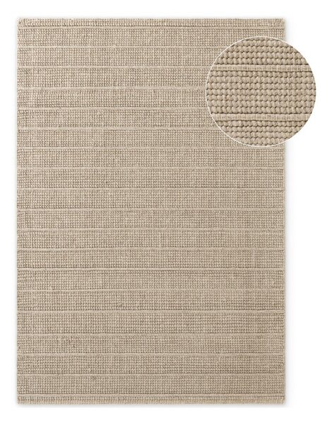 Covor bej țesut manual din lână 80x150 cm Camden Parker – Ted Baker