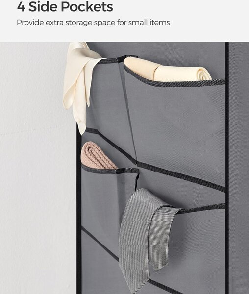 Dulap Textil Modular cu 4 Zone de Agățare – Colecția SONGMICS