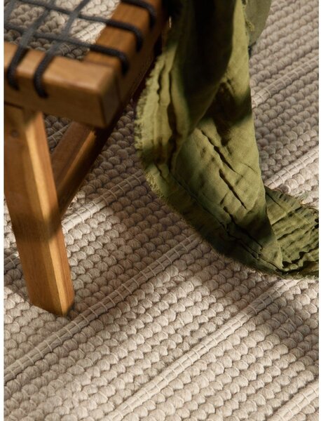 Covor bej țesut manual din lână 80x150 cm Camden Parker – Ted Baker