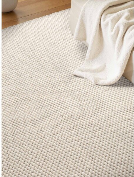 Covor crem țesut manual din lână 140x200 cm Lyon Beans – Elle Decoration