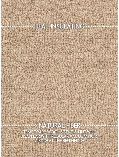 Covor în culoare naturală țesut manual rotund din lână ø 160 cm Puristic Knots – Elle Decoration