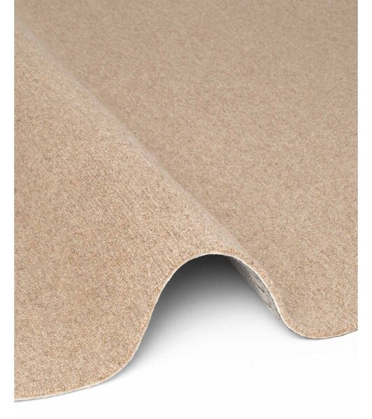 Covor în culoare naturală țesut manual rotund din lână ø 160 cm Puristic Knots – Elle Decoration