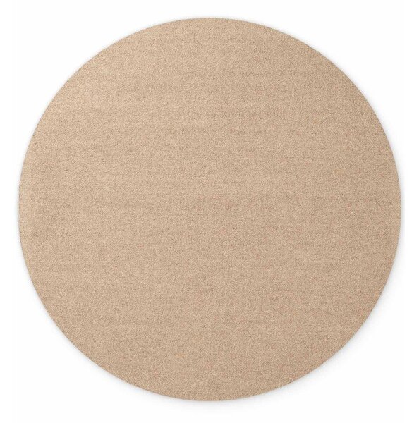 Covor în culoare naturală țesut manual rotund din lână ø 160 cm Puristic Knots – Elle Decoration