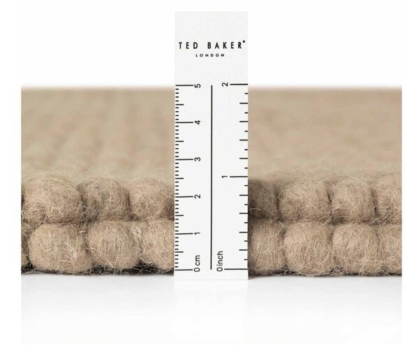 Covor în culoare naturală țesut manual rotund din lână ø 200 cm Richmond Diana – Ted Baker