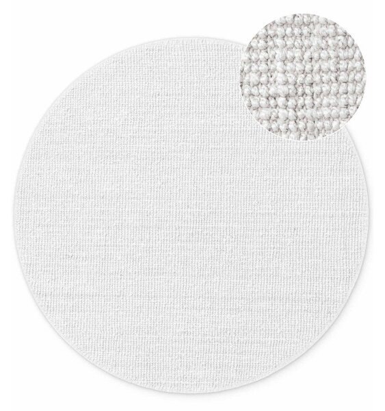 Covor gri deschis reversibil/țesut manual rotund din iută ø 160 cm Bouclé Jaipur – Hanse Home