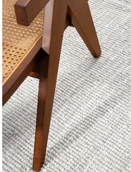 Covor gri deschis reversibil/țesut manual rotund din iută ø 160 cm Bouclé Jaipur – Hanse Home