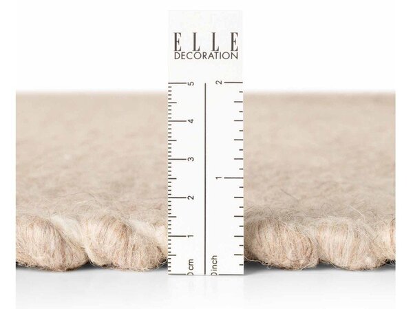Covor bej țesut manual din lână 140x200 cm Lyon Beans – Elle Decoration
