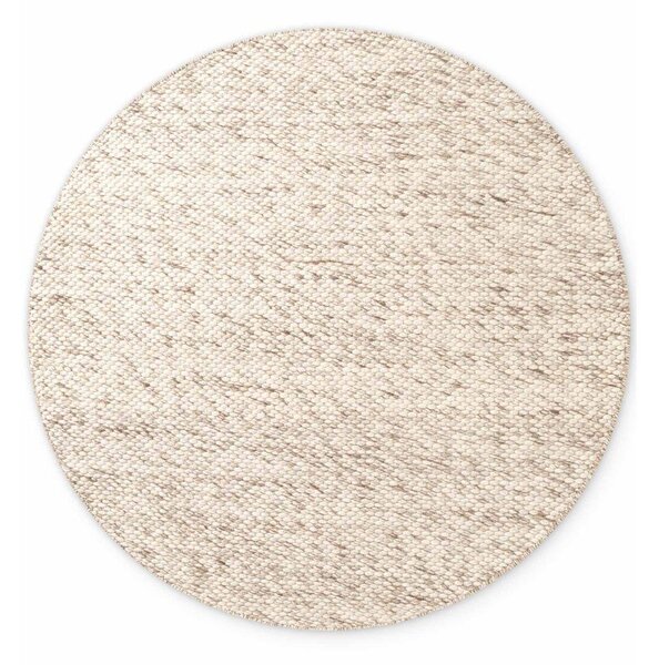 Covor bej/în culoare naturală țesut manual rotund din lână ø 160 cm Lyon Beans – Elle Decoration