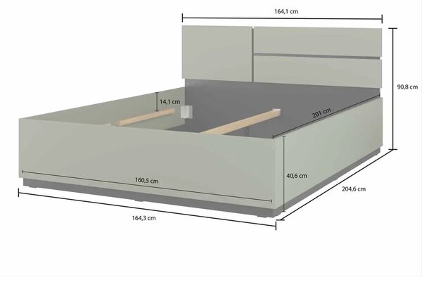 Pat Cross 160, 180 cm - alb