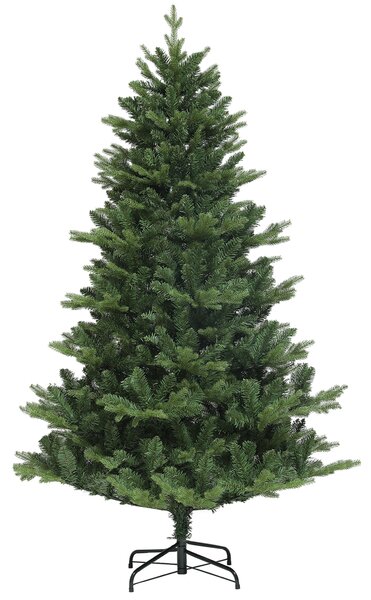 HOMCOM Brad Artificial de Crăciun cu 818 Ramuri, Brad de Crăciun Realist cu Bază de Oțel, Ø105x180 cm, Verde | Aosom Romania