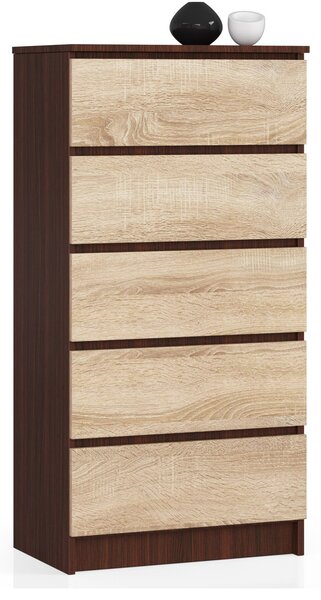 Comodă Kalista V (wenge + stejar sonoma). Promo -19%. 1151972
