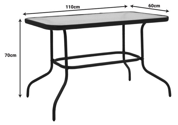 Masa de Gradina Model Valor, Champagne, 110x60x70 cm