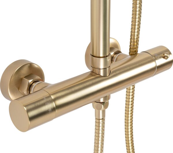 Set dus cu termostat Rea PAROT BRUSHED GOLD