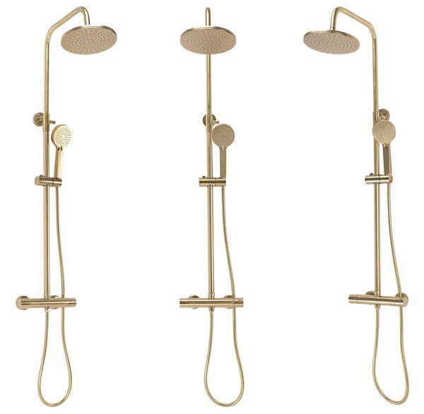 Set dus cu termostat Rea PAROT BRUSHED GOLD