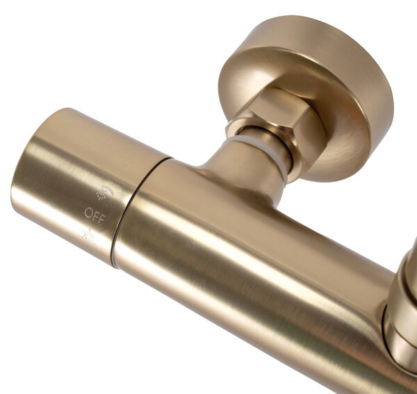 Set dus cu termostat Rea PAROT BRUSHED GOLD