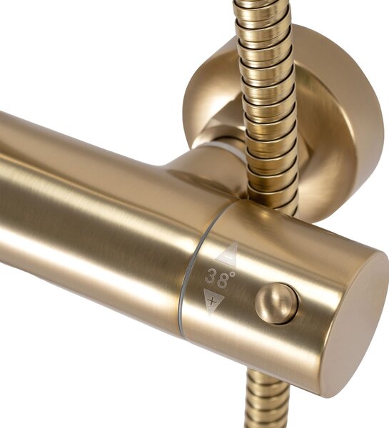Set dus cu termostat Rea PAROT BRUSHED GOLD