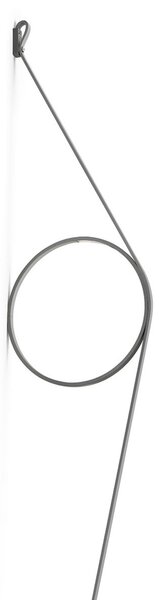 FLOS Wirering Gri Aplic LED, inel gri, reglabil, Gri, Camera de zi / sufragerie, Metal, Design
