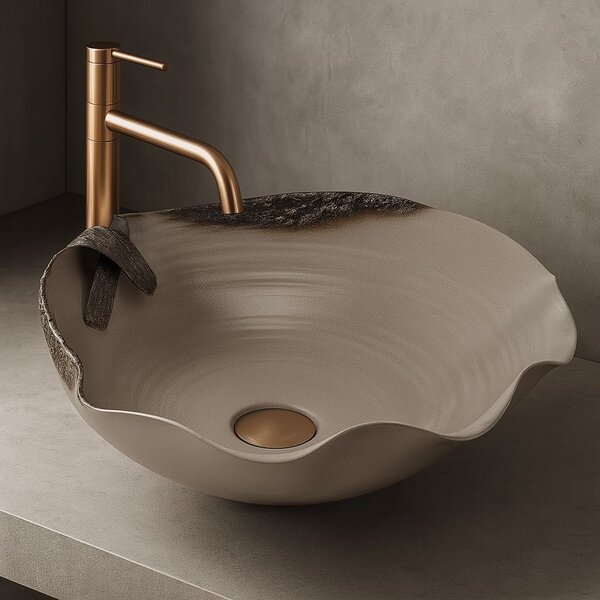 Lavoar ceramic pentru blat REA HM-22 Handmade ART