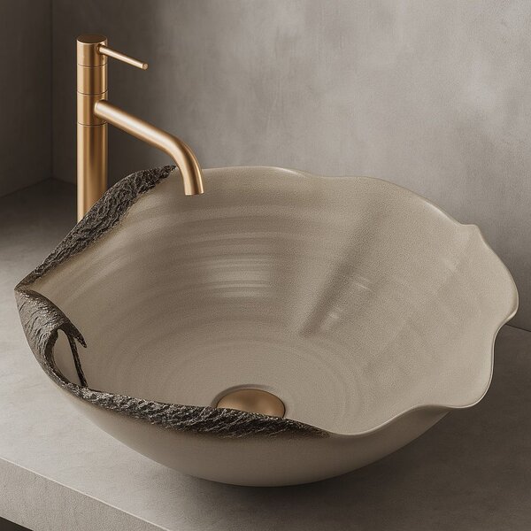 Lavoar ceramic pentru blat REA HM-22 Handmade ART