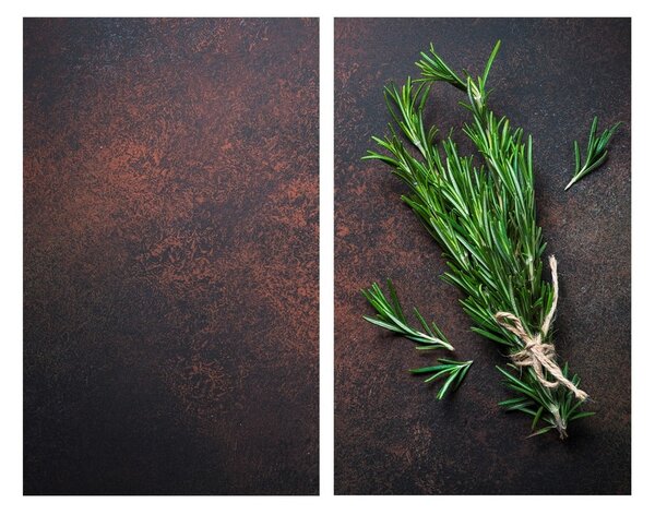 Protecții de aragaz 2 buc. din sticlă temperată 52x30 cm Rosemary – Allstar