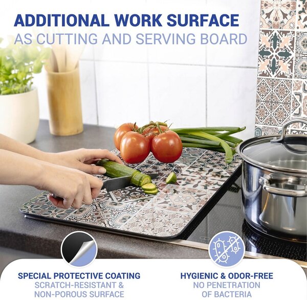 Set 2 protecții din sticlă pentru aragaz Wenko Universal Tile