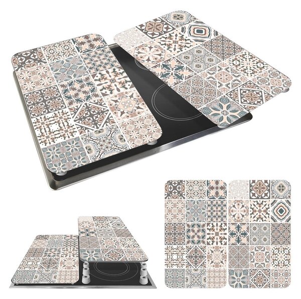 Set 2 protecții din sticlă pentru aragaz Wenko Universal Tile