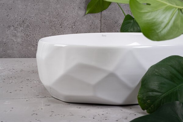 Lavoar ceramic pentru blat REA Maya