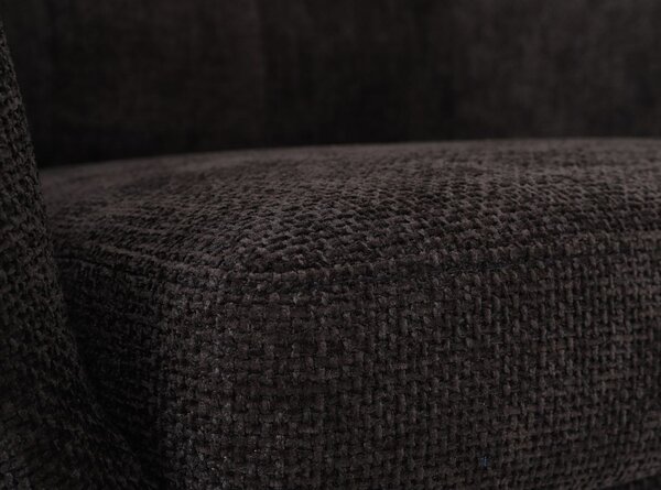 Scaun de dining pivotant Fioro negru