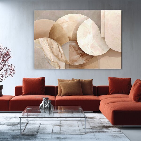 DUBLEZ | Tablou abstract - Champagne | Imprimare UV premium