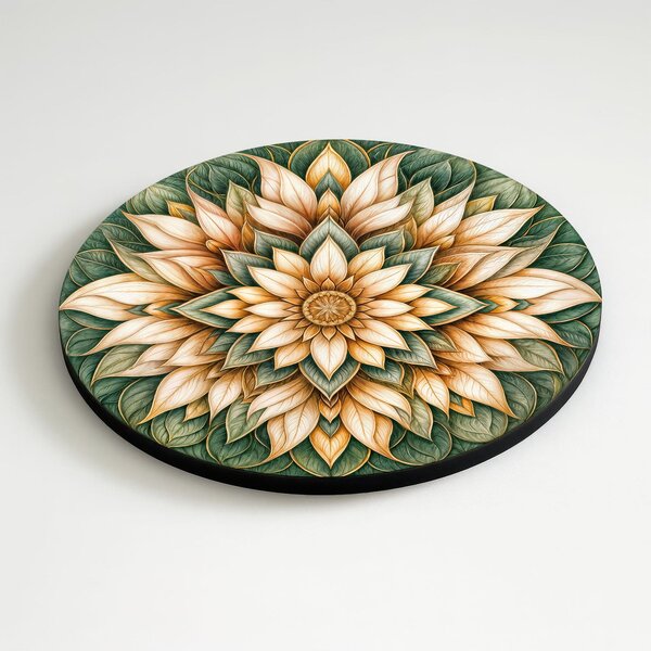 DUBLEZ | Mandala florală - Inima junglei | Imprimare UV premium