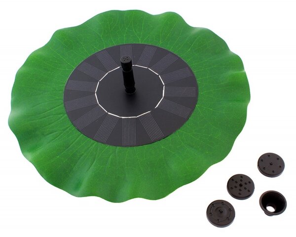Pompa solara fantana, rezistenta intemperii, 160mA, 1,4W, 200g, 16cm, negru