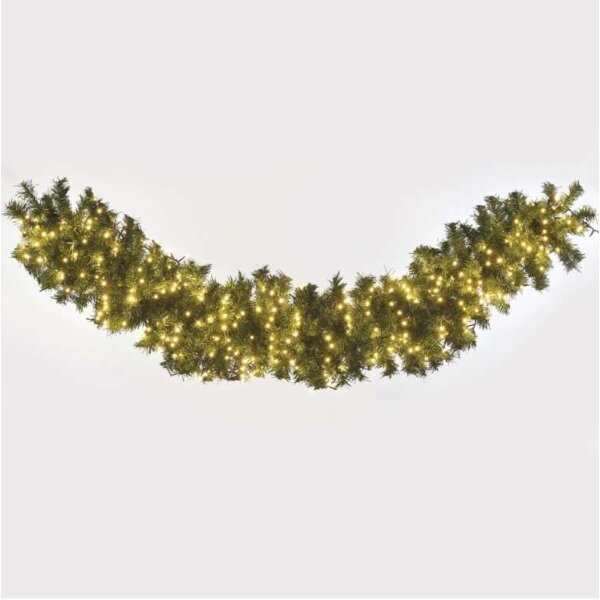 Ghirlandă LED pentru exterior, 400 LED/13 m, IP44, alb cald