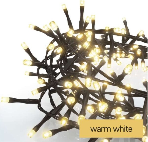 Ghirlandă LED pentru exterior, 400 LED/13 m, IP44, alb cald