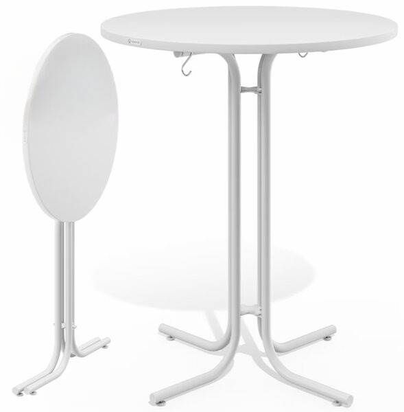 Masă de bar pliabilă RAUL 110x80cm, albă Casaria