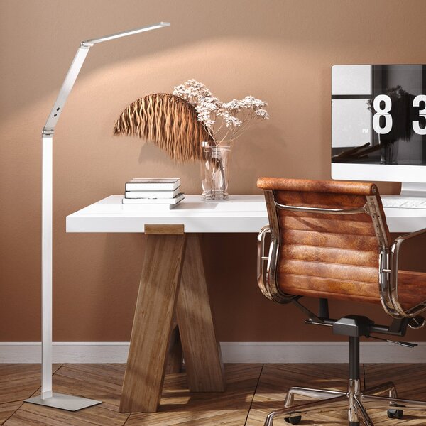 FISCHER & HONSEL Lampadar LED Geri CCT aluminiu, reglabil, Metalic, Camera de zi / sufragerie, Metal, Modern