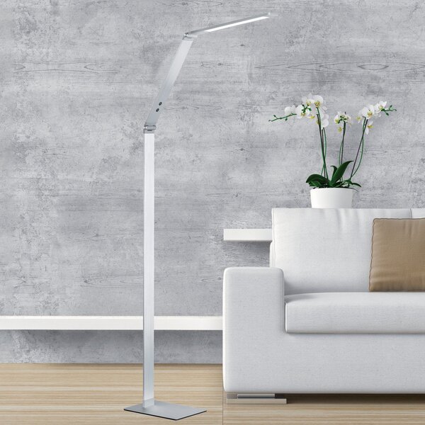 FISCHER & HONSEL Lampadar LED Geri CCT aluminiu, reglabil, Metalic, Camera de zi / sufragerie, Metal, Modern