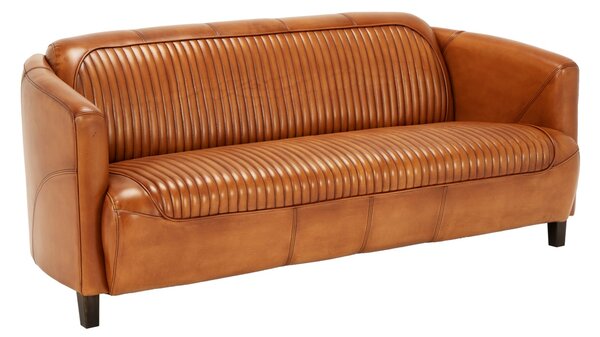 Canapea Coupé din piele DarkBrown