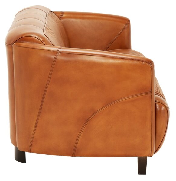 Canapea Coupé din piele DarkBrown