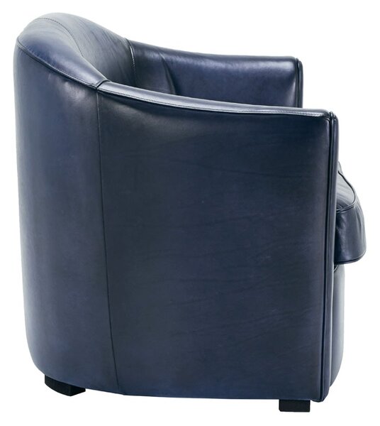 Canapea Flash din piele 120 cm DarkBrown