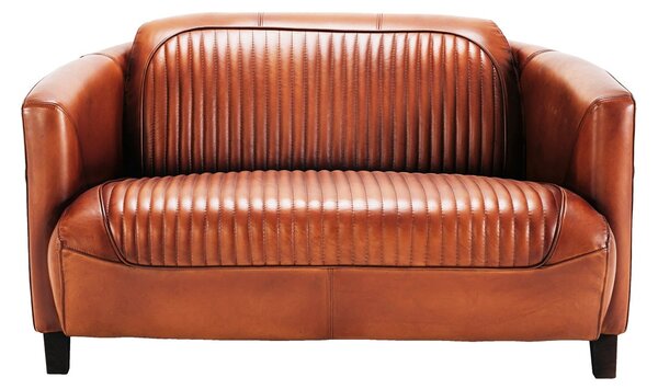 Canapea Coupé din piele DarkBrown / 125 cm