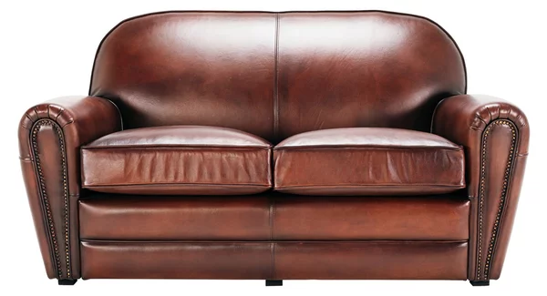 Canapea Milán din piele de 150 cm DarkBrown