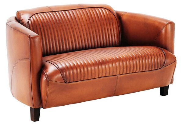 Canapea Coupé din piele DarkBrown / 125 cm